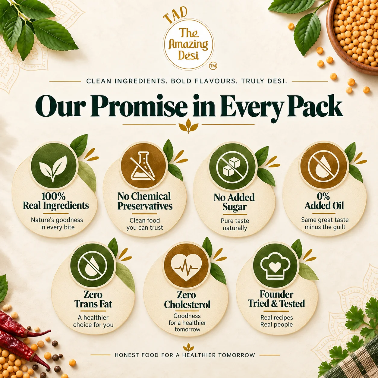 TAD Mint Instant Chutney Mix – 30g | Delhi Wali Hari Pudina Chatni | 3 In 1 Mix - Image 8