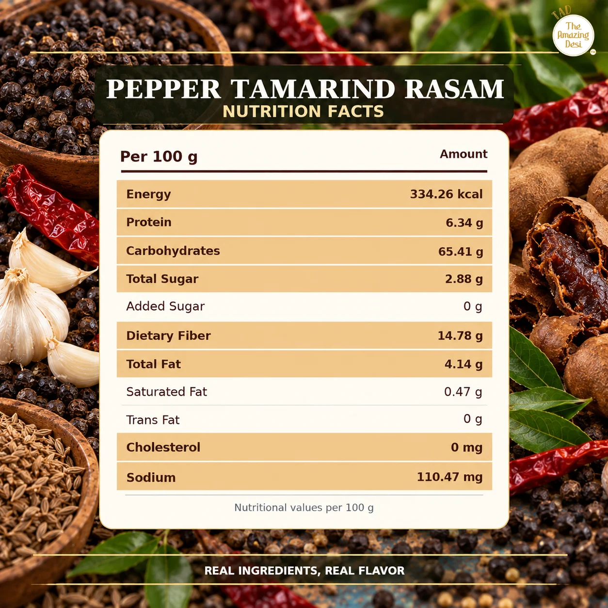 Instant Pepper Tamarind Rasam - The Fiery Heritage Blend - 100g - Image 6